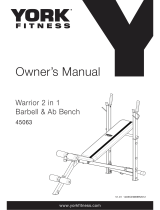 York Fitness Warrior 2 in 1 45063 Owner's manual