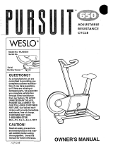 Weslo Pursuit 650 Flwh Eb User manual