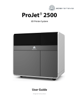 3D Systems ProJet 2500 User manual