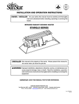 SunStar STARGLO SG6-N5B Installation And Operation Instructions Manual