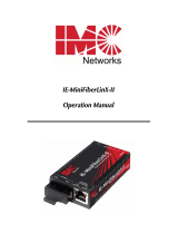 IMC Networks IE-MiniFiberLinX-II Operating instructions