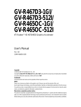 Gigabyte GV-R465OC-512I User manual