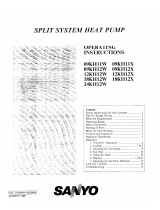 Sanyo 18KH12W Operating Instructions Manual