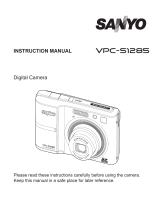 Sanyo VPC-S1285 User manual