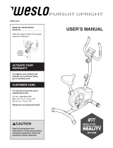 Weslo Pursuit upright User manual