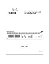 3com Security Switch 6200 Release note