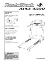 NordicTrack Apex 4500 Treadmill User manual