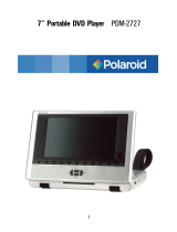 Polaroid PDM 2727 - DVD Player With LCD Monitor User manual