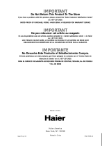 Haier MWG10081TW User manual