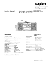 Sanyo MCD-S870F User manual