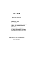 Gigabyte GA-586TX User manual