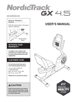 NordicTrack GX 4.5 User manual