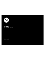 Motorola MOTO VE465 User manual