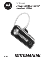 Motorola H780 - Headset - Over-the-ear User manual