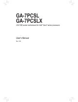 Gigabyte GA-7PCSLX User manual
