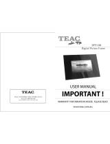 TEAC DPF100 User manual