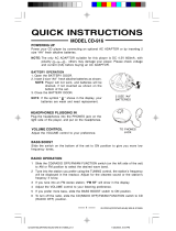 Durabrand CD-916 Quick Instructions