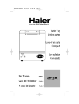 Haier HDT18PA - Space Saver Compact Dishwasher User manual