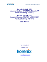 Korenix JetLink 1102 User manual