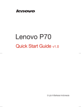 Lenovo P70 Quick start guide