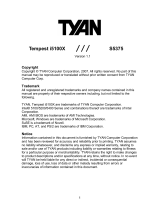 Tyan Computer TEMPEST I5100X User manual