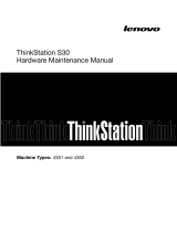 Lenovo ThinkStation S30 Hardware Maintenance Manual