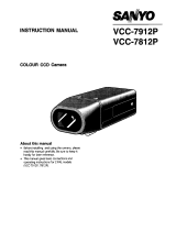 Sanyo VCC-7812P User manual