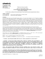 Wheelock SA-S70-24MCW-FW Installation Instructions Manual