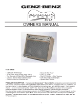 Genz Benz Shenandoah Stereo 60 LT Owner's manual