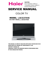 Haier L37A9A User manual