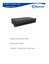 Dante DFC9200 Series Operating instructions