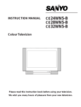 Sanyo CE32WN5-B User manual
