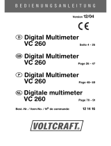 VOLTCRAFT VC 260 User manual