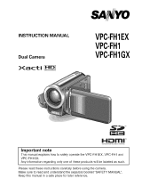 Sanyo Xacti VPC-FH1 Series User manual