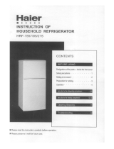 Haier HRF-185 User manual