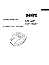Sanyo CDP-4000CR User manual