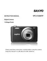 Sanyo VPC-E1600TP User manual