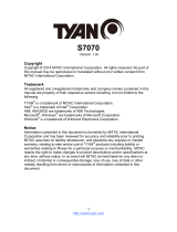 Tyan S7070 User manual