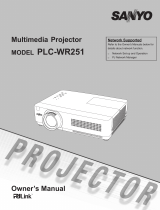 Sanyo PLC-WR251 - True WXGA Projector Owner's manual
