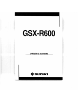 Suzuki GSX R600 2003 Owner's manual