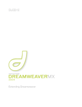 MACROMEDIA Dreamweaver MX 2004 User manual