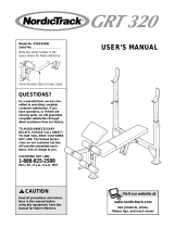 NordicTrack Grt320 User manual