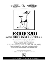 Vision Fitness Fitness Cycle E3100 User manual