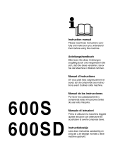 Jonsered 600SD Owner's manual