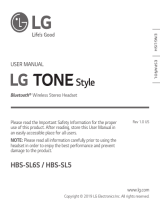 LG HBS-SL5.ABCNBK User manual
