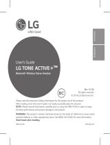 LG TONE ACTIVE+ User manual