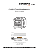 Generac iQ3500 G0071270 User manual