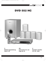 Clatronic DVD 552 HC Owner's manual