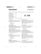 Blaupunkt la 6104 ic 104 Owner's manual
