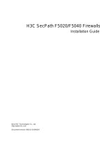 H3C SecPath F5020 Installation guide